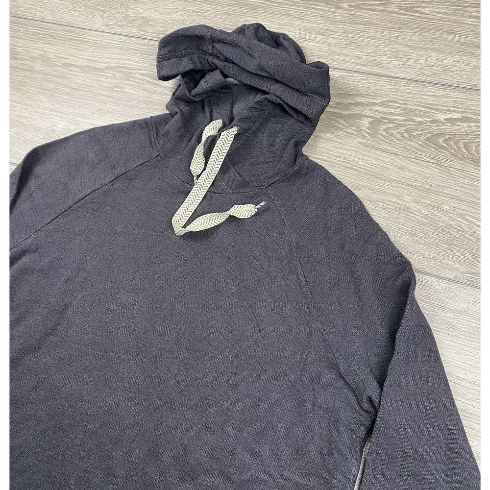 Monrow Women's Long Sleeve Cropped Hooded Sweatshirt Grey Size XS